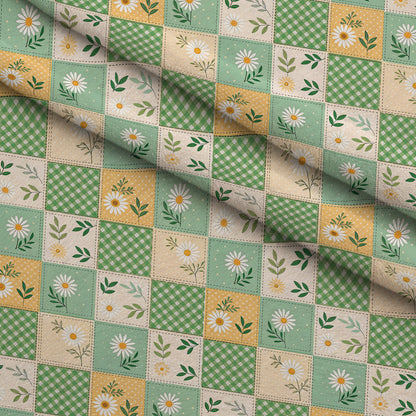 Stitched Meadow Pattern 4 Minky Fabric