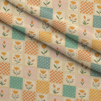 Stitched Meadow Pattern 7 Minky Fabric