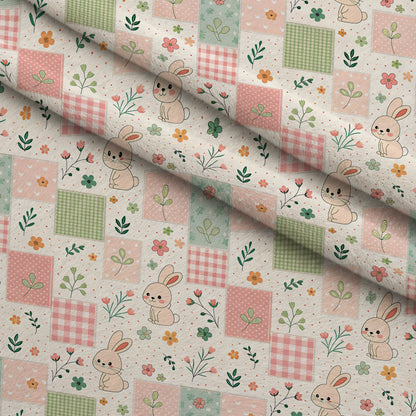 Stitched Meadow Pattern 8 Minky Fabric