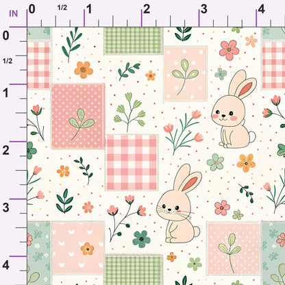 Stitched Meadow Pattern 8 Minky Fabric