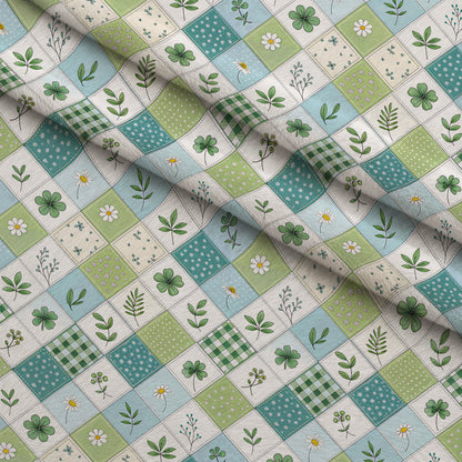 Stitched Meadow Pattern 9 Minky Fabric
