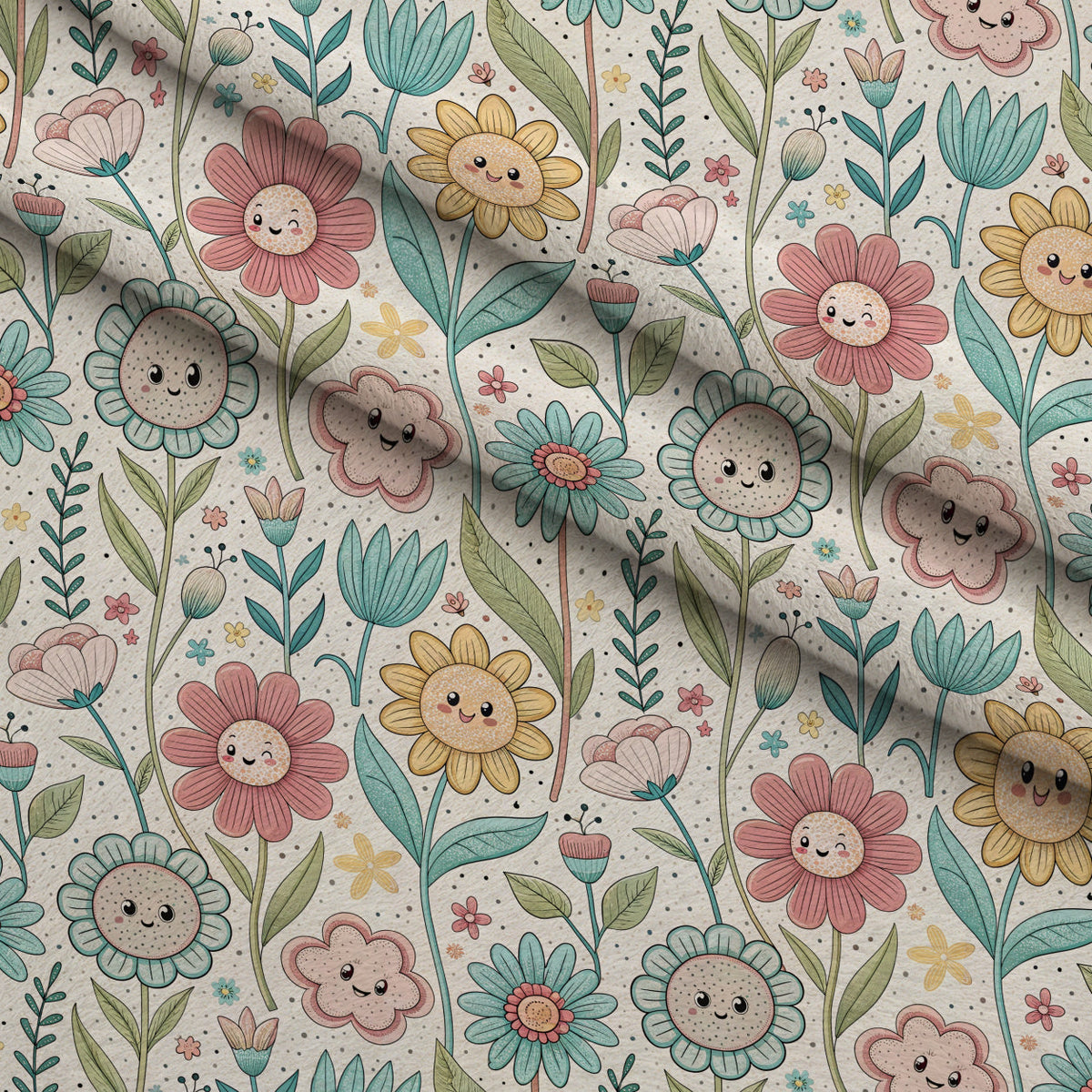 Storybook Meadow Pattern 1 Minky Fabric