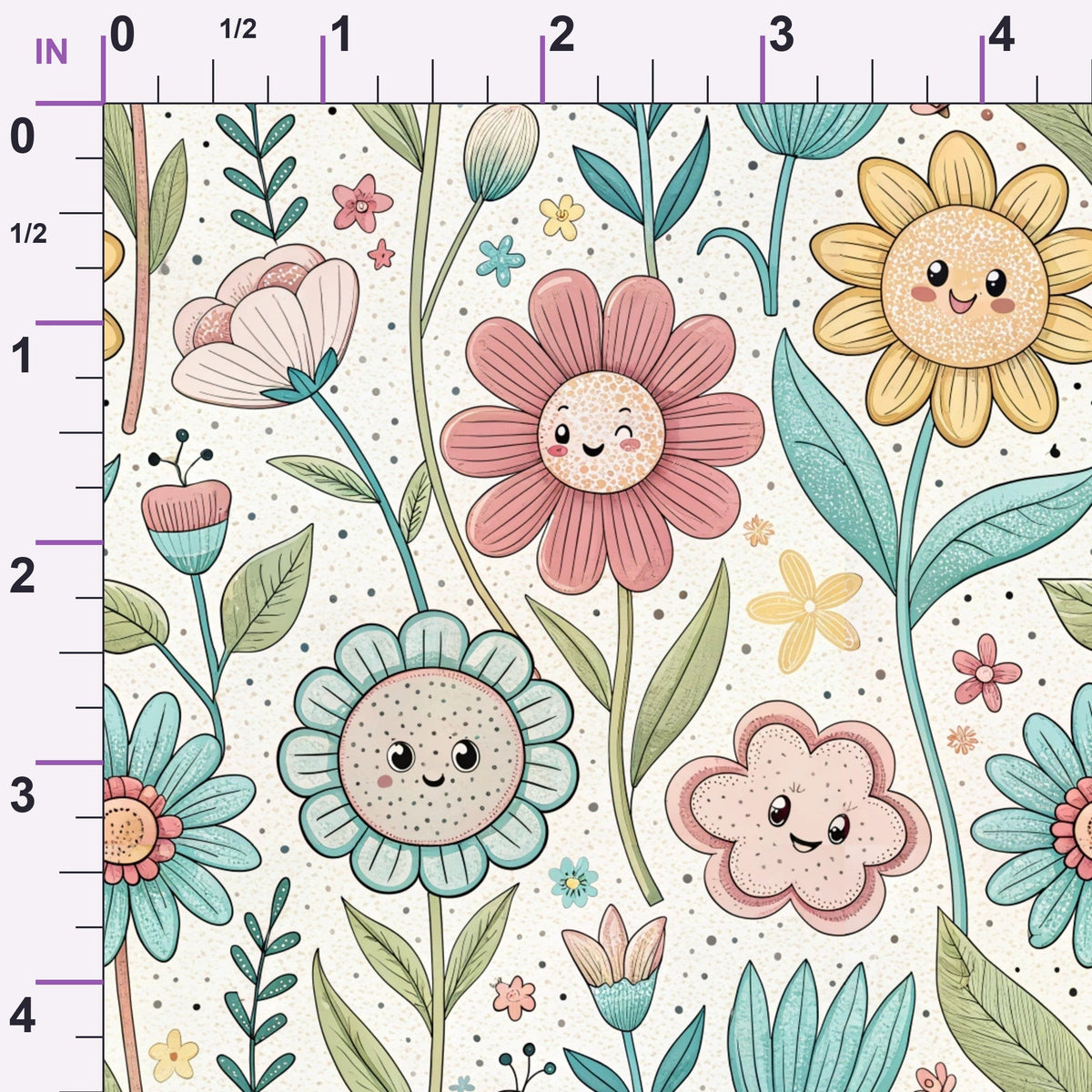 Storybook Meadow Pattern 1 Minky Fabric
