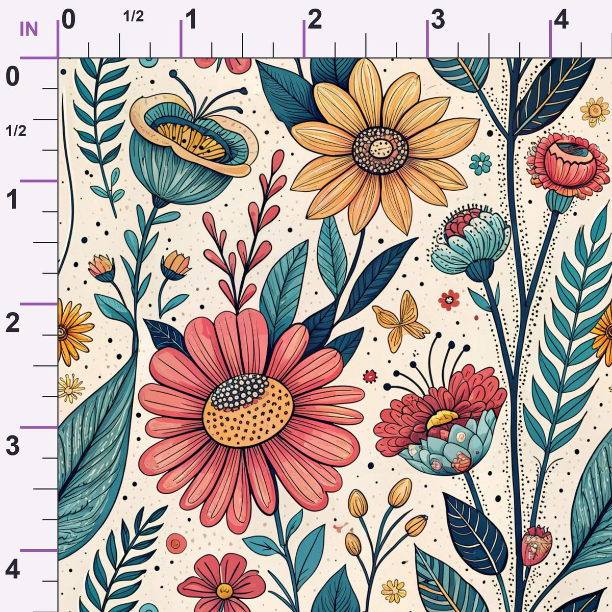 Storybook Meadow Pattern 10 Minky Fabric