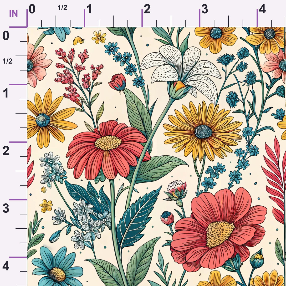 Storybook Meadow Pattern 11 Minky Fabric