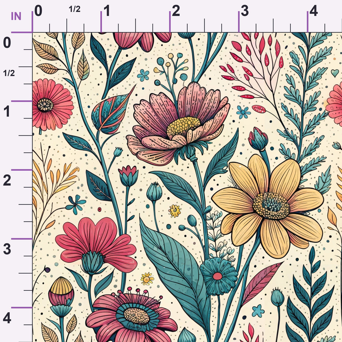 Storybook Meadow Pattern 12 Minky Fabric