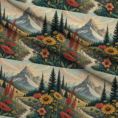 Storybook Meadow Pattern 2 Minky Fabric