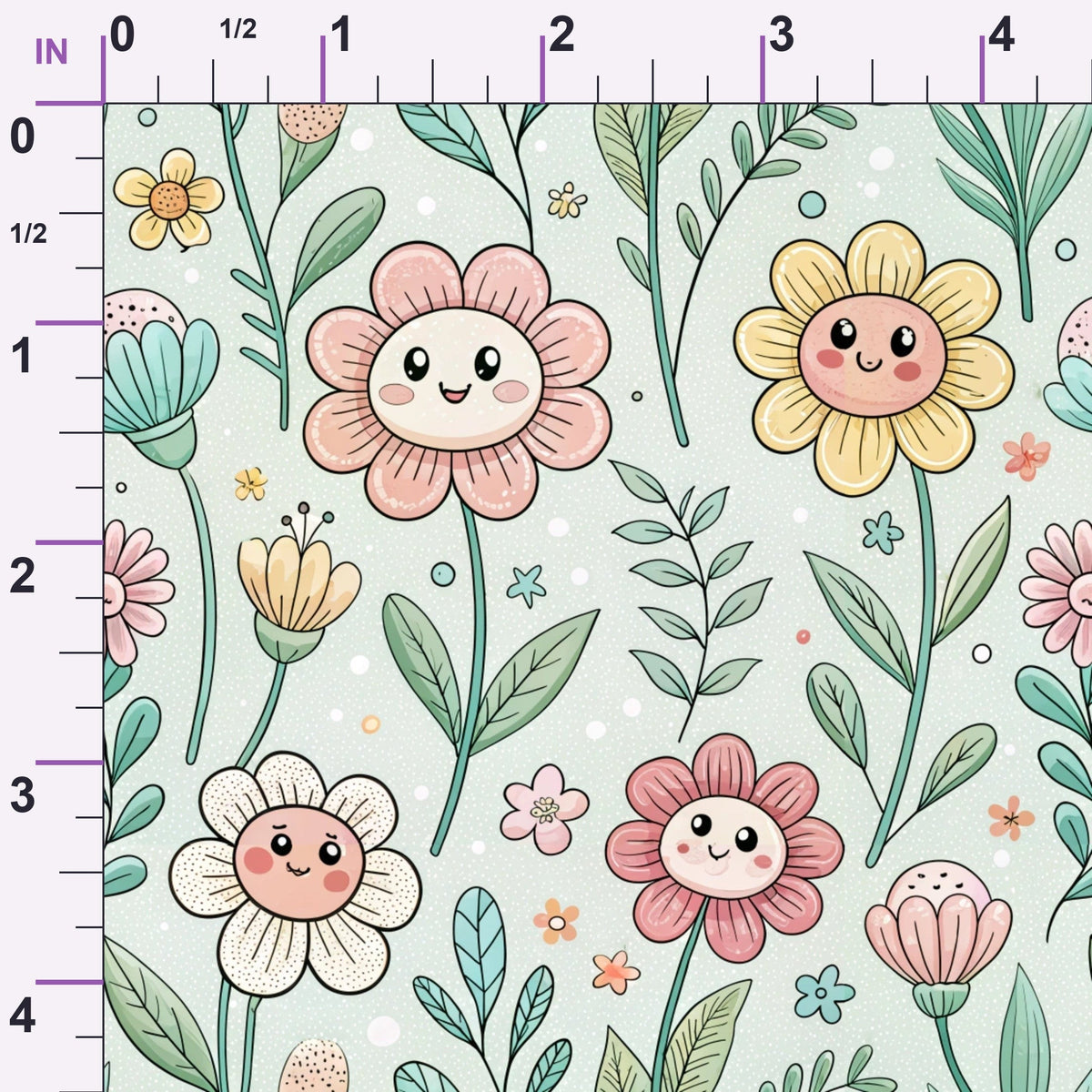 Storybook Meadow Pattern 3 Minky Fabric