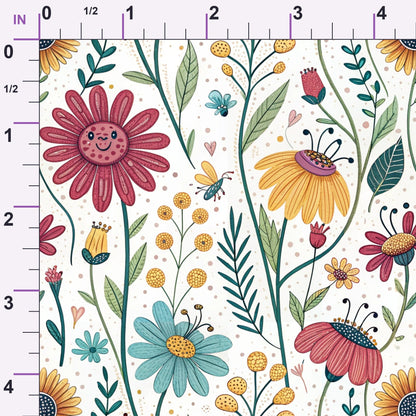 Storybook Meadow Pattern 4 Minky Fabric