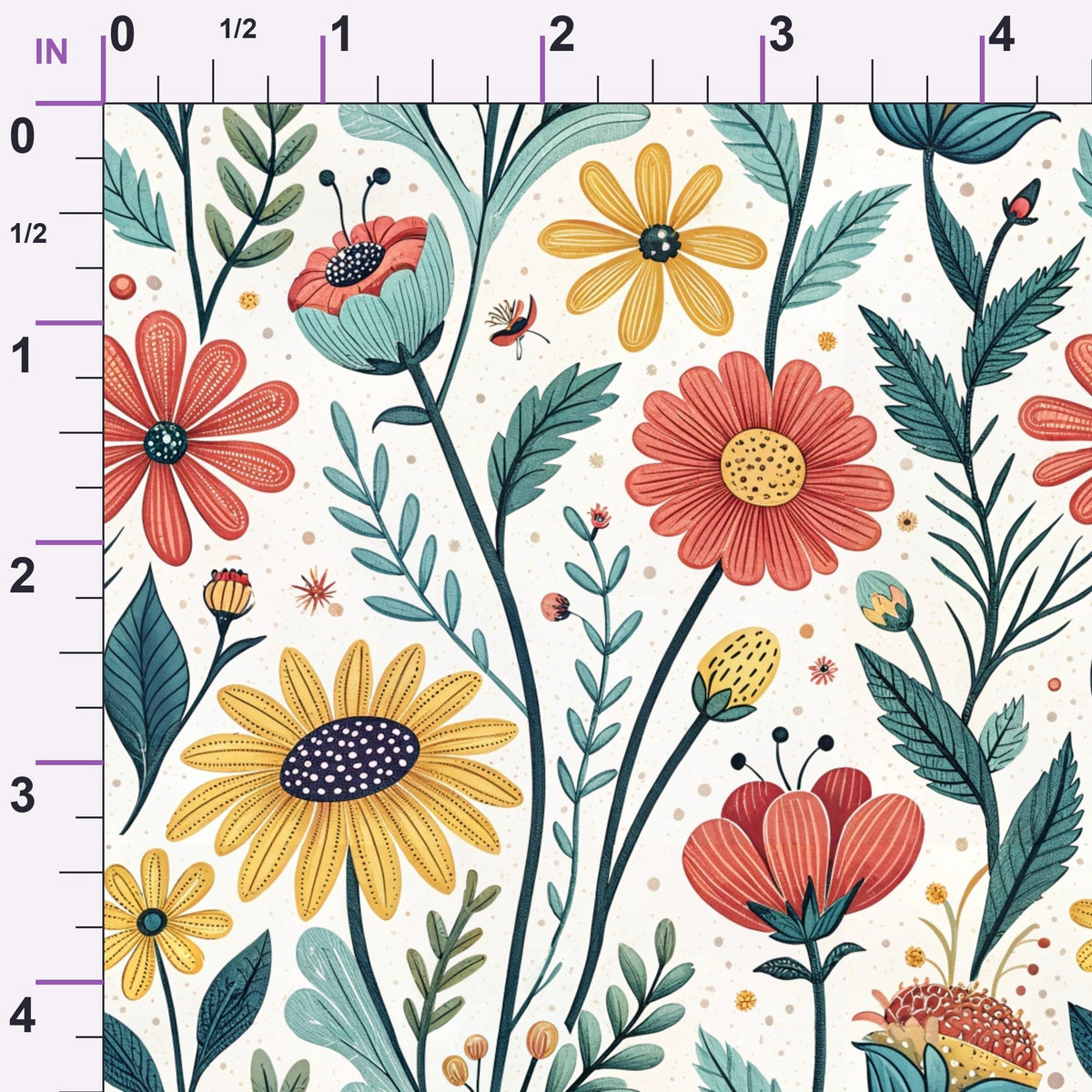 Storybook Meadow Pattern 5 Minky Fabric