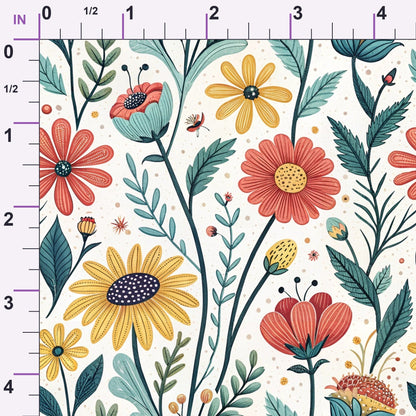 Storybook Meadow Pattern 5 Minky Fabric