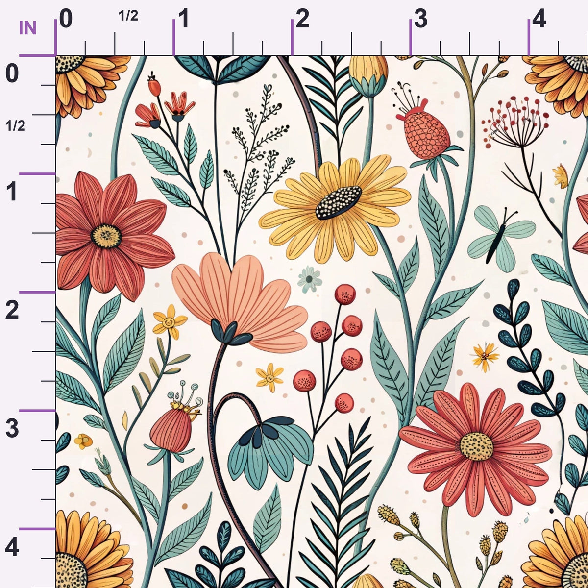 Storybook Meadow Pattern 6 Minky Fabric