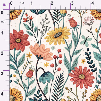 Storybook Meadow Pattern 6 Minky Fabric