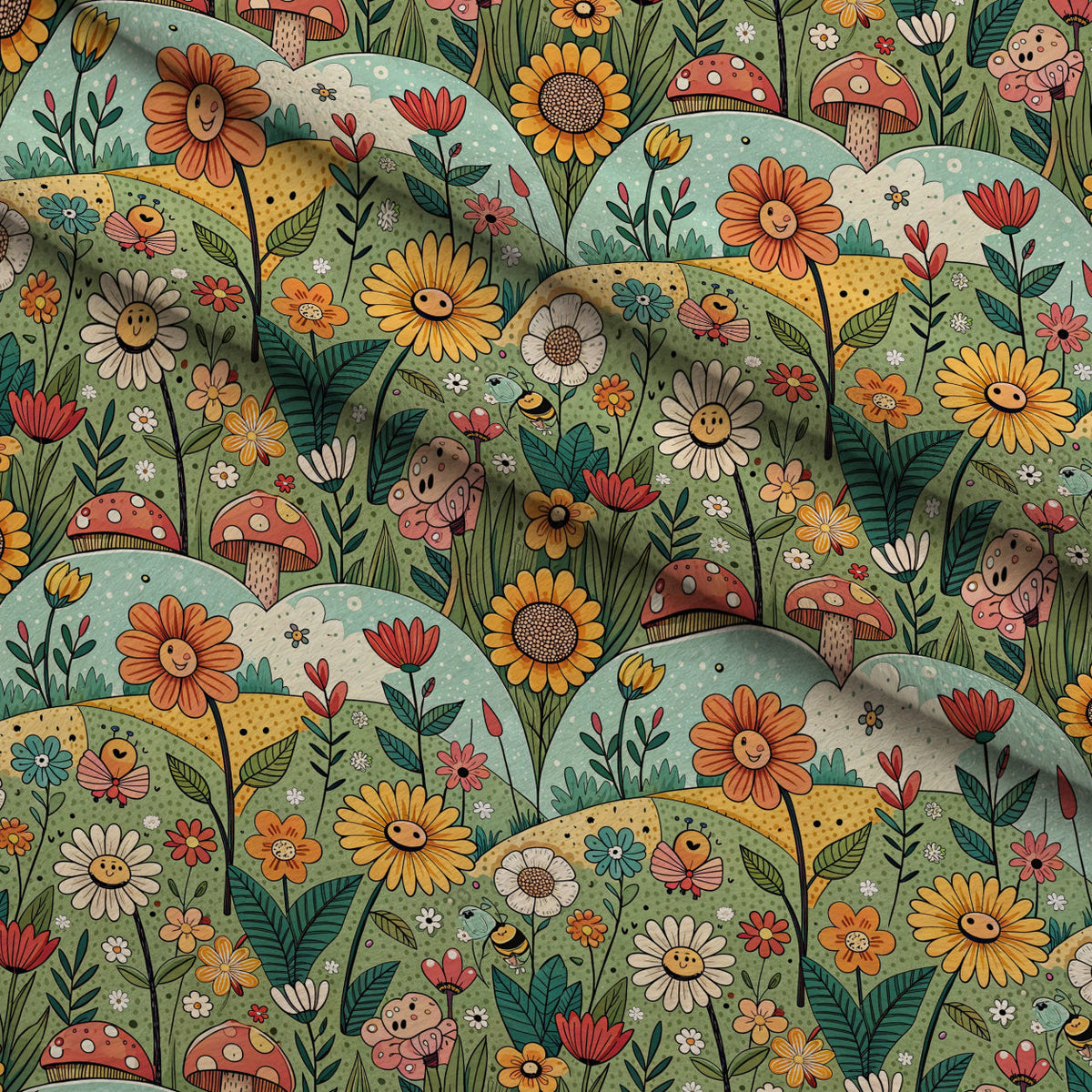 Storybook Meadow Pattern 8 Minky Fabric