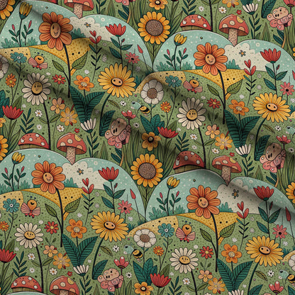 Storybook Meadow Pattern 8 Minky Fabric