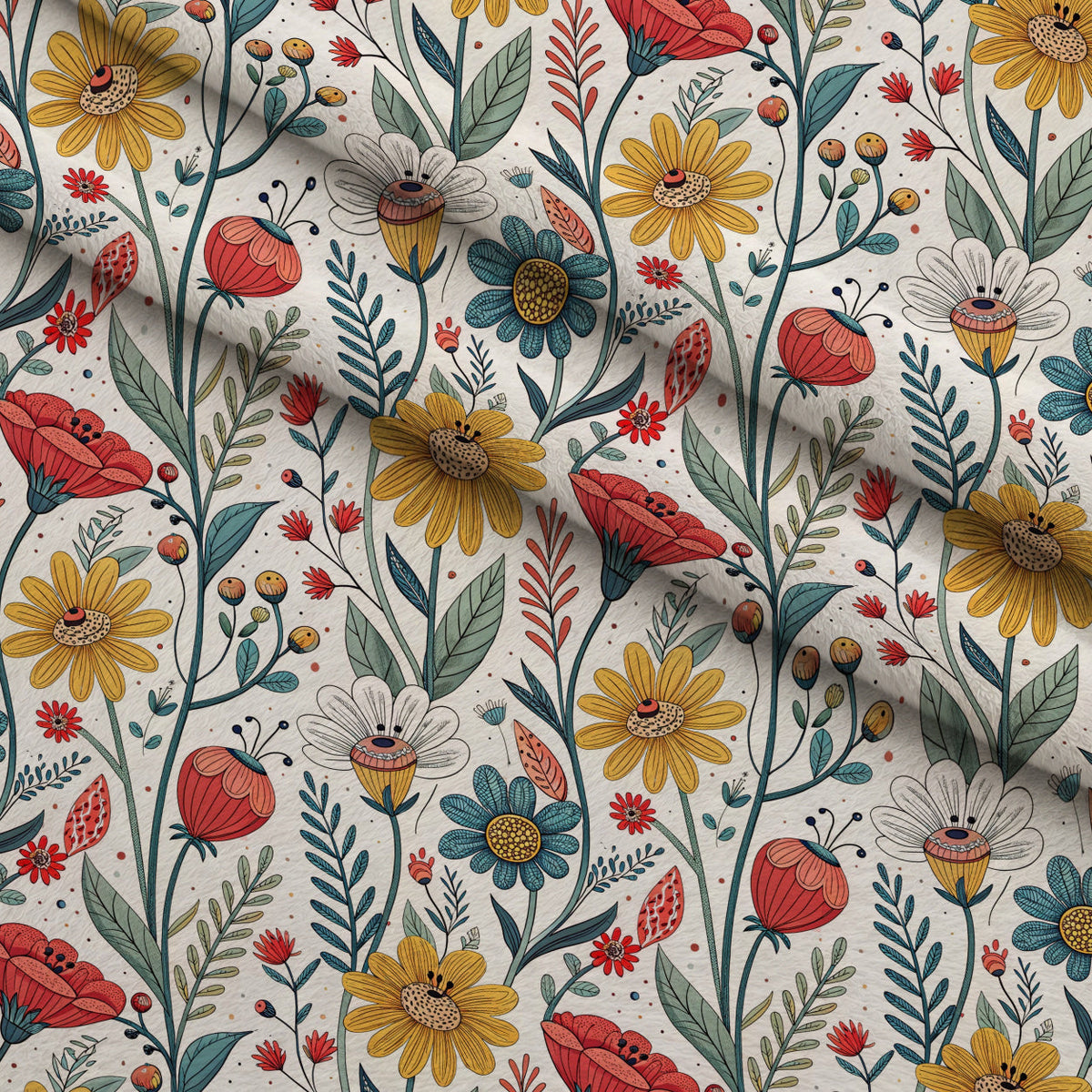 Storybook Meadow Pattern 9 Minky Fabric