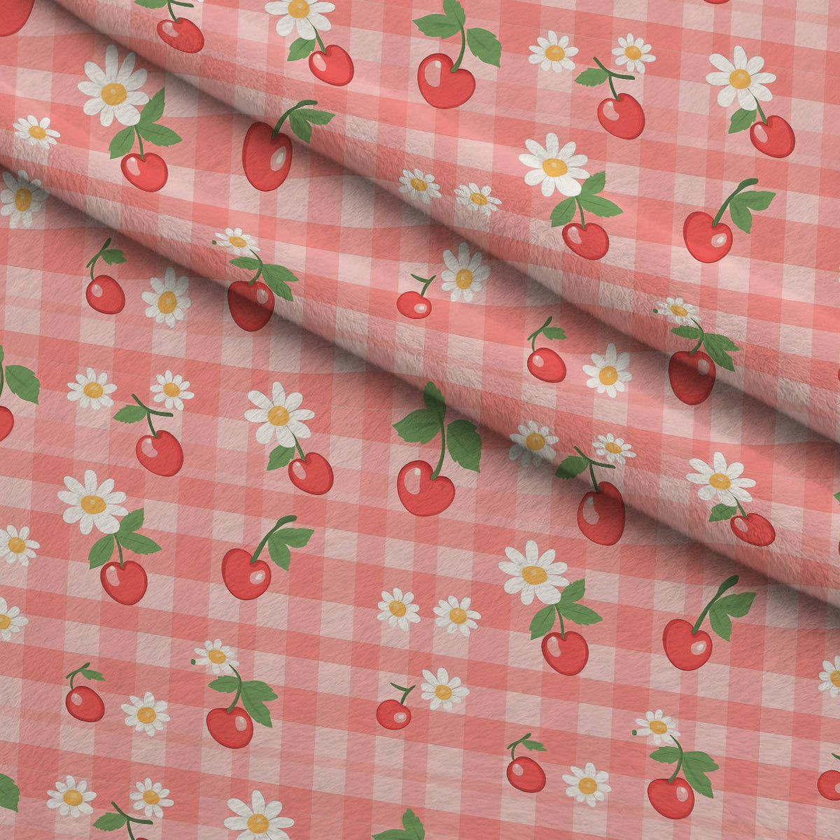 Strawberry Daisy Picnic Pattern 10 Minky Fabric