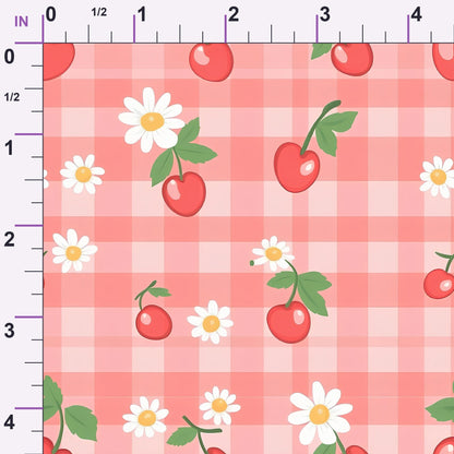 Strawberry Daisy Picnic Pattern 10 Minky Fabric
