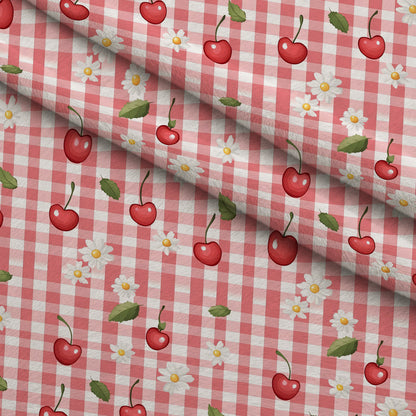 Strawberry Daisy Picnic Pattern 9 Minky Fabric