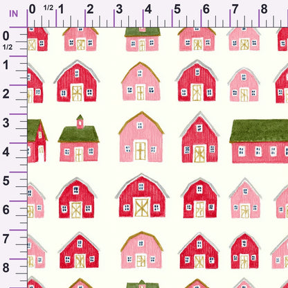 Strawberry Farmstead Pattern 1 Minky Fabric