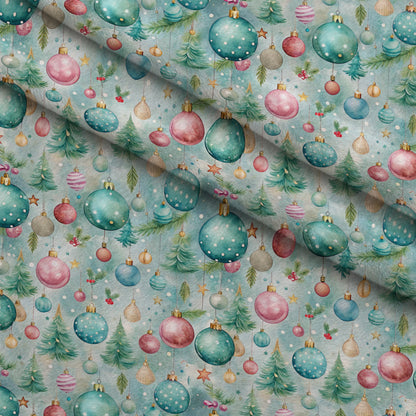 Sugarplum Baubles Pattern 1 Minky Fabric