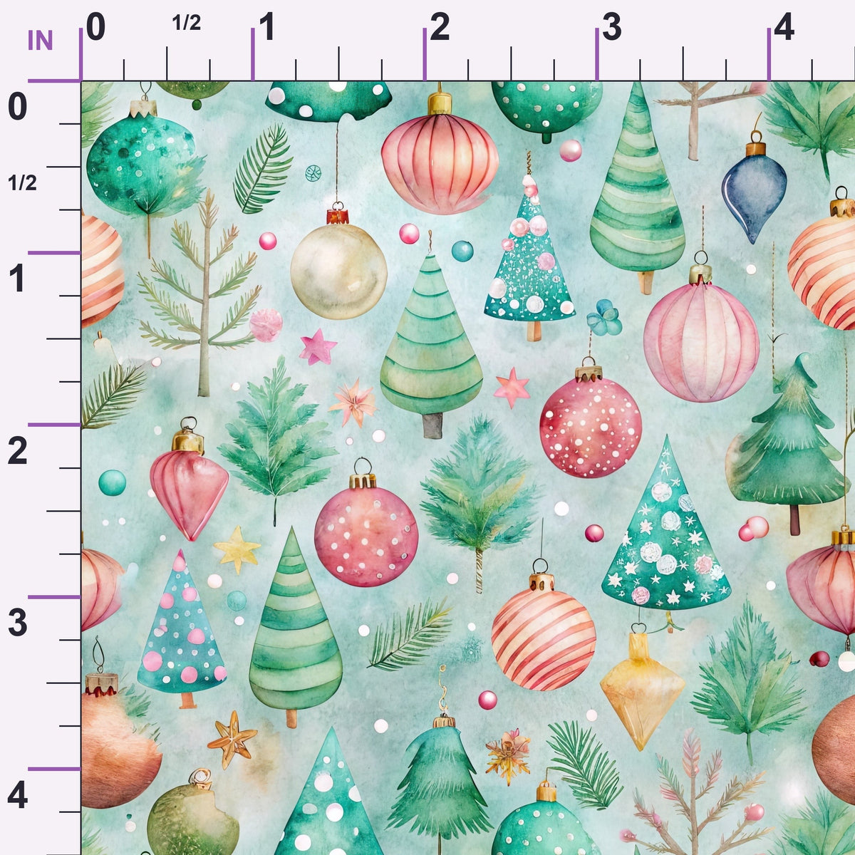Sugarplum Baubles Pattern 10 Minky Fabric