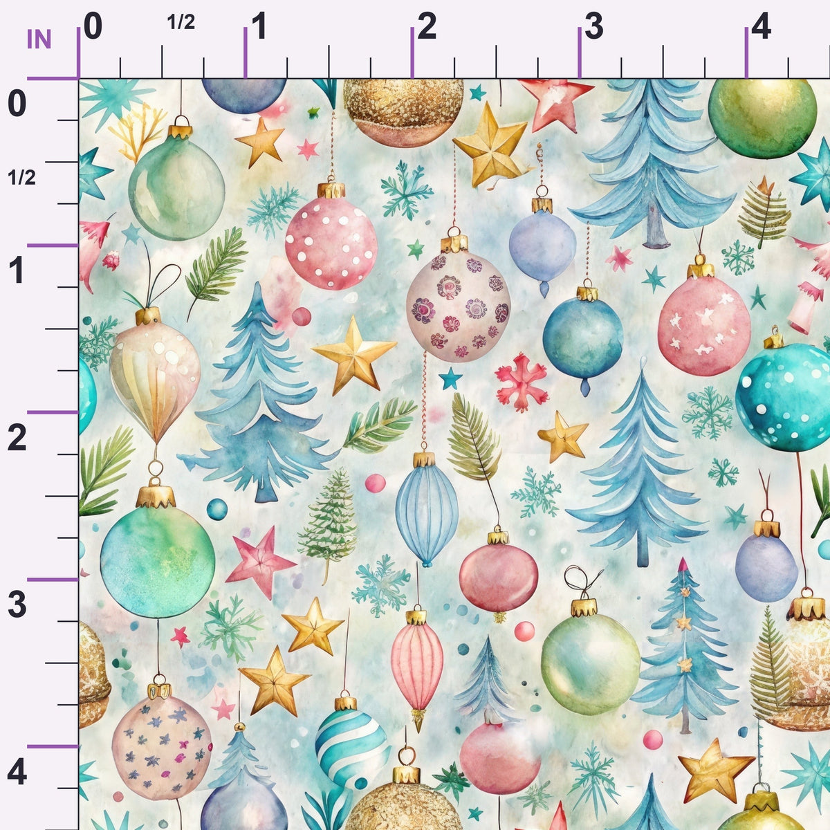 Sugarplum Baubles Pattern 11 Minky Fabric