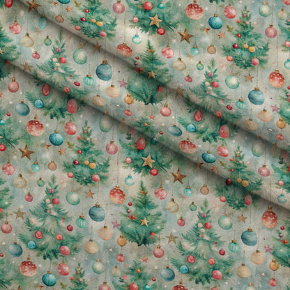 Sugarplum Baubles Pattern 12 Minky Fabric