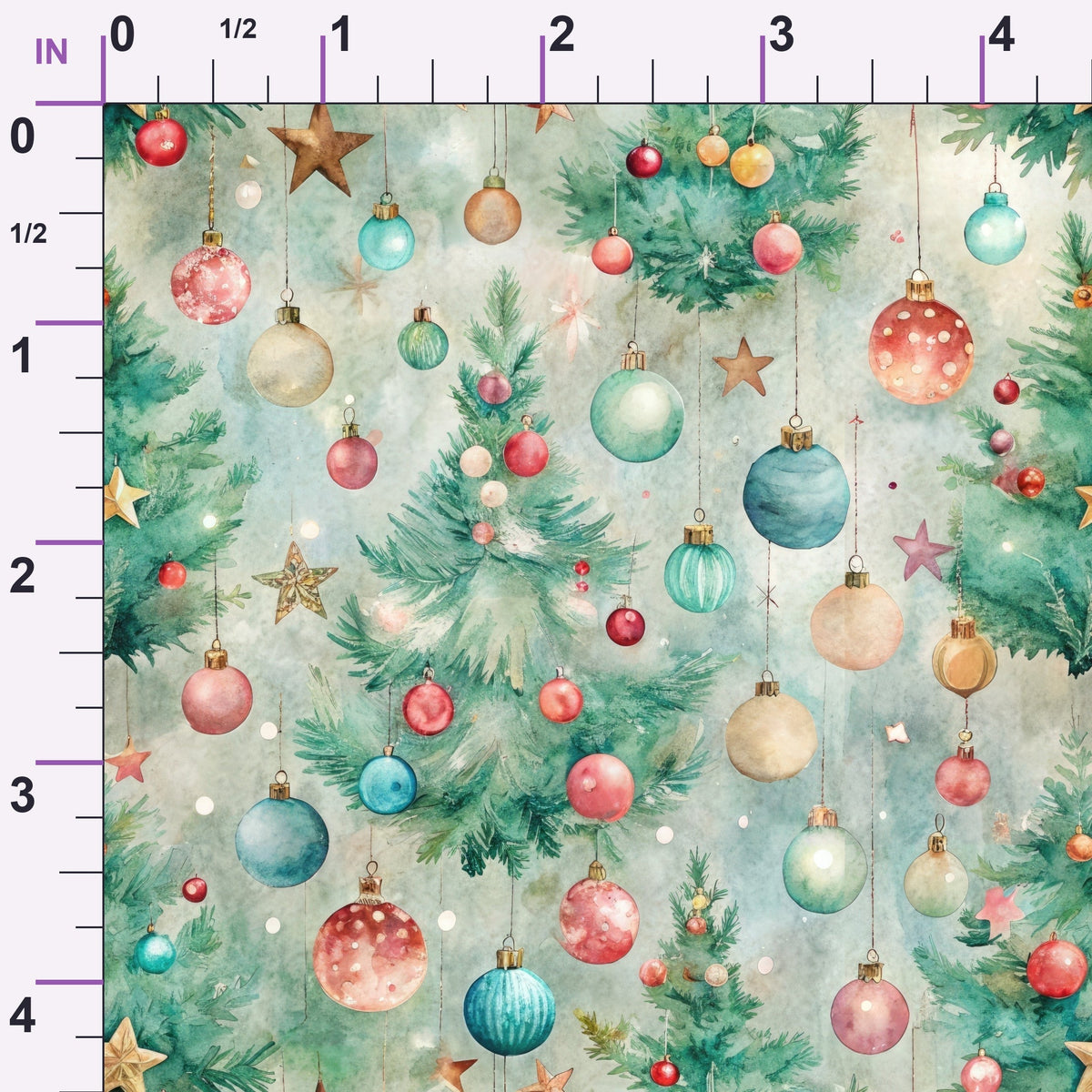 Sugarplum Baubles Pattern 12 Minky Fabric