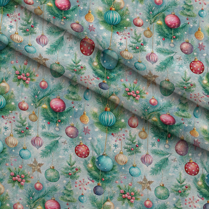 Sugarplum Baubles Pattern 2 Minky Fabric