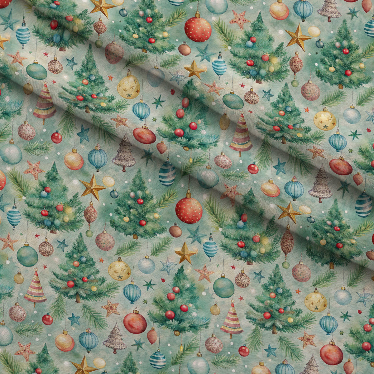 Sugarplum Baubles Pattern 4 Minky Fabric