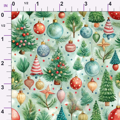 Sugarplum Baubles Pattern 5 Minky Fabric