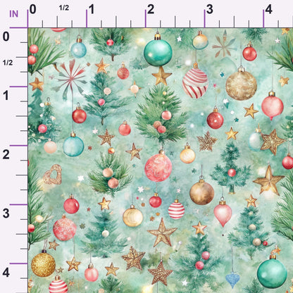 Sugarplum Baubles Pattern 6 Minky Fabric