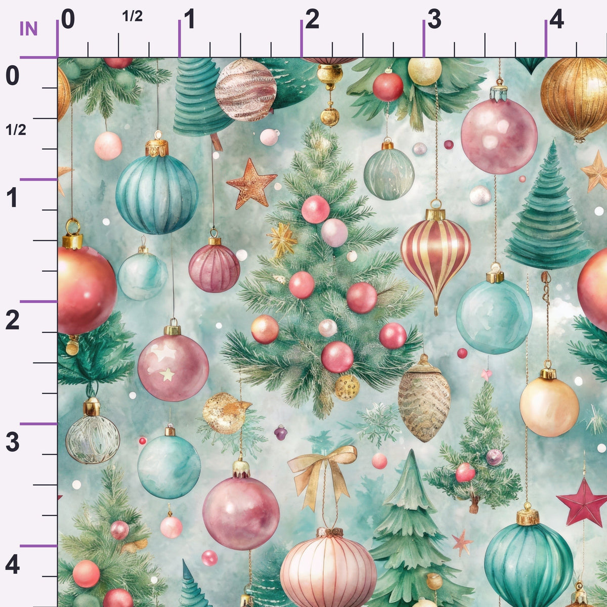 Sugarplum Baubles Pattern 8 Minky Fabric