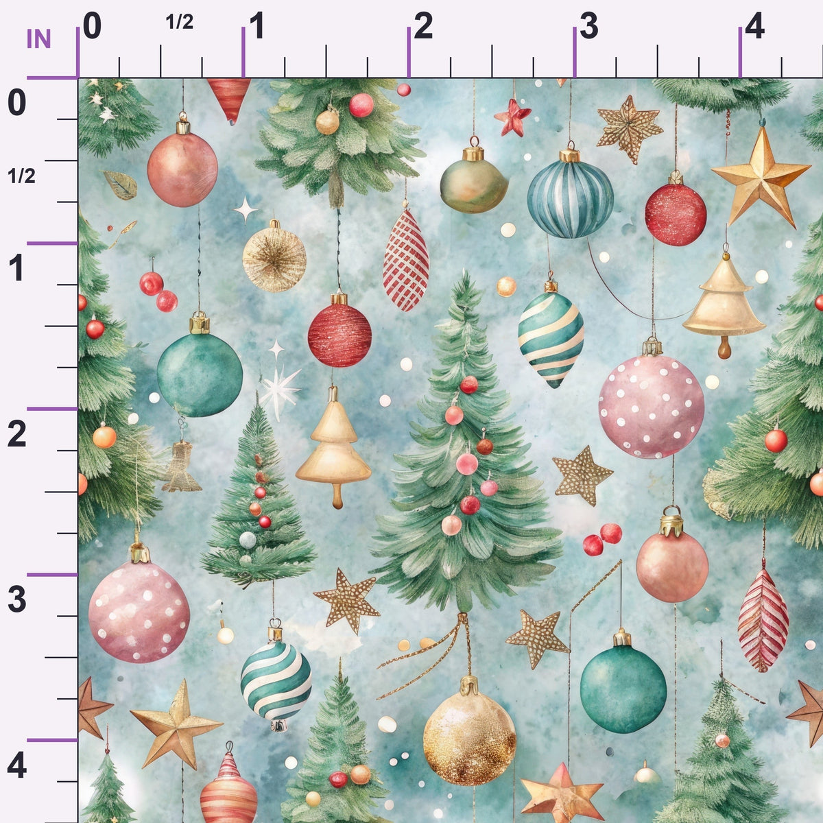 Sugarplum Baubles Pattern 9 Minky Fabric