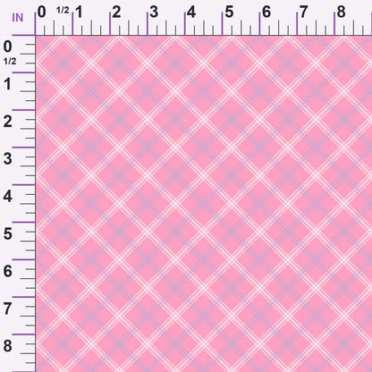 Sugarplum Checks Pattern 12 Minky Fabric