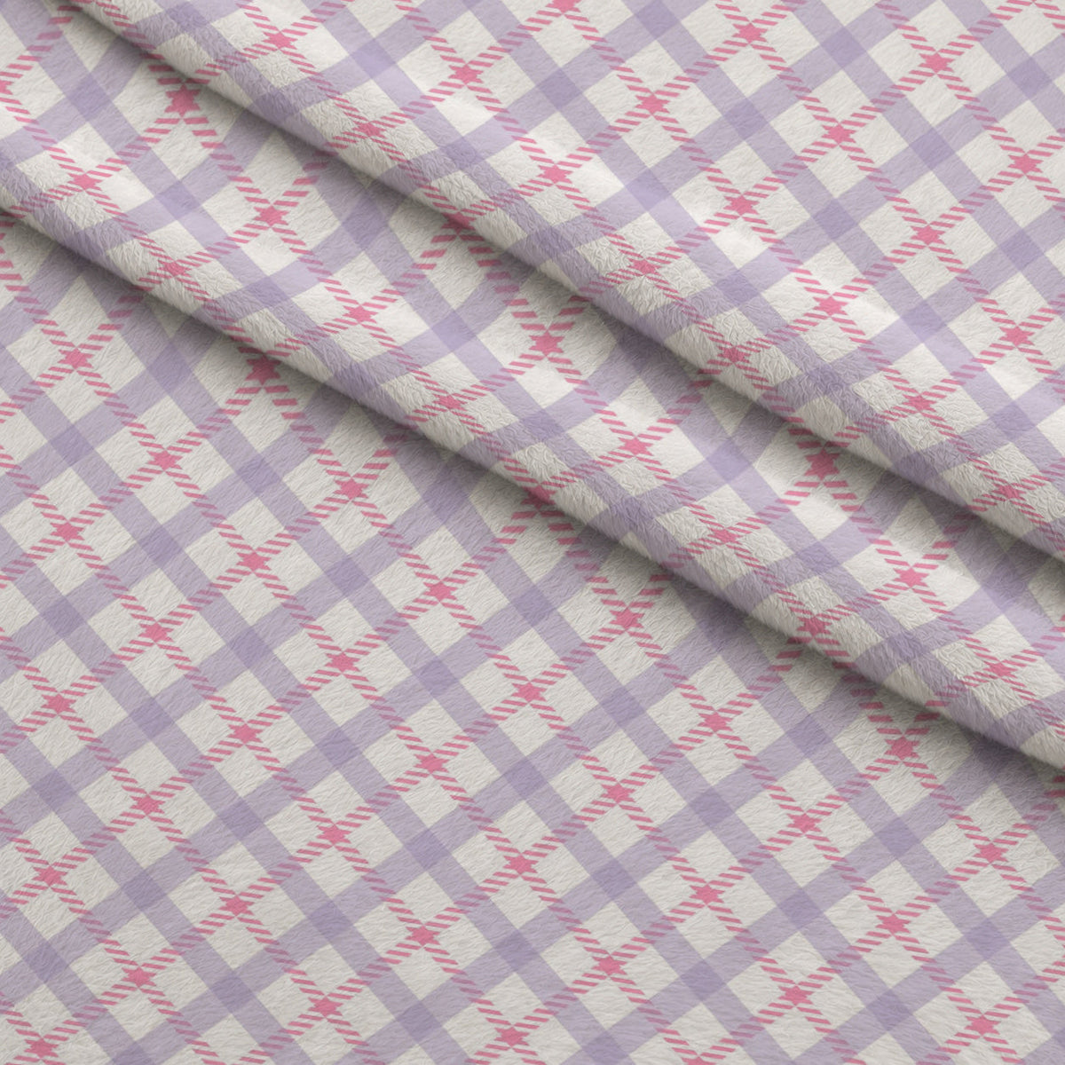 Sugarplum Checks Pattern 5 Minky Fabric