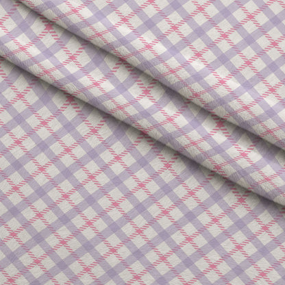 Sugarplum Checks Pattern 5 Minky Fabric