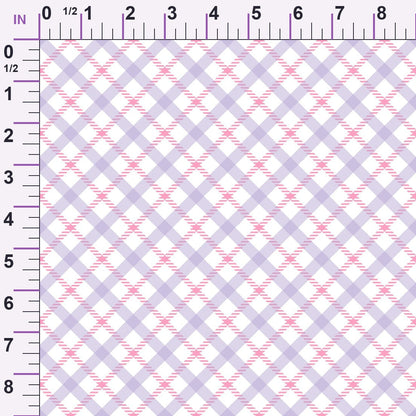 Sugarplum Checks Pattern 5 Minky Fabric