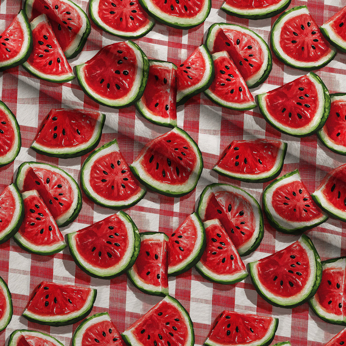 Summer Melon Slices Pattern 1 Minky Fabric