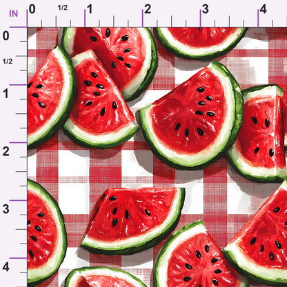 Summer Melon Slices Pattern 1 Minky Fabric