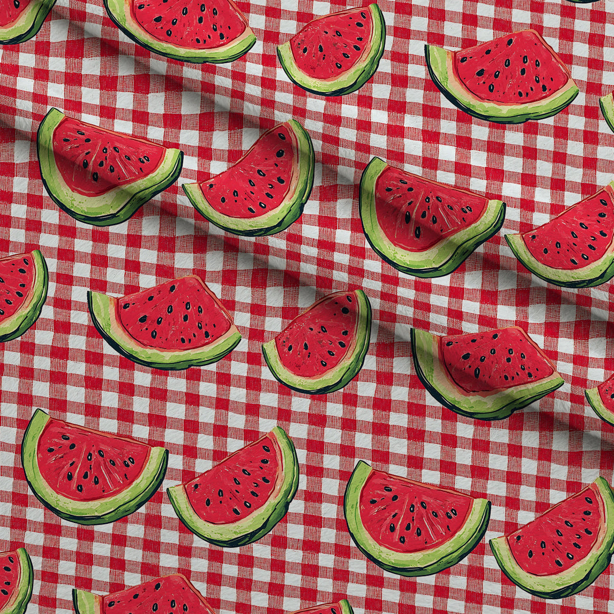 Summer Melon Slices Pattern 11 Minky Fabric