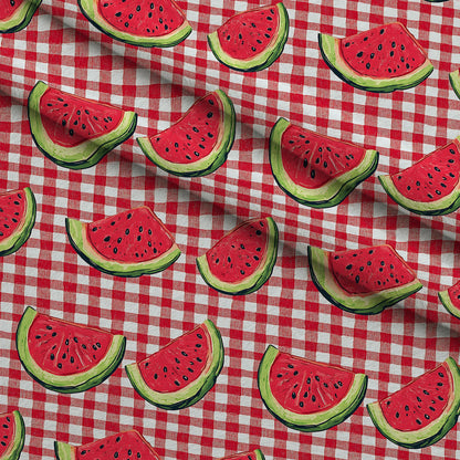 Summer Melon Slices Pattern 11 Minky Fabric