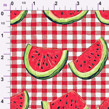 Summer Melon Slices Pattern 11 Minky Fabric