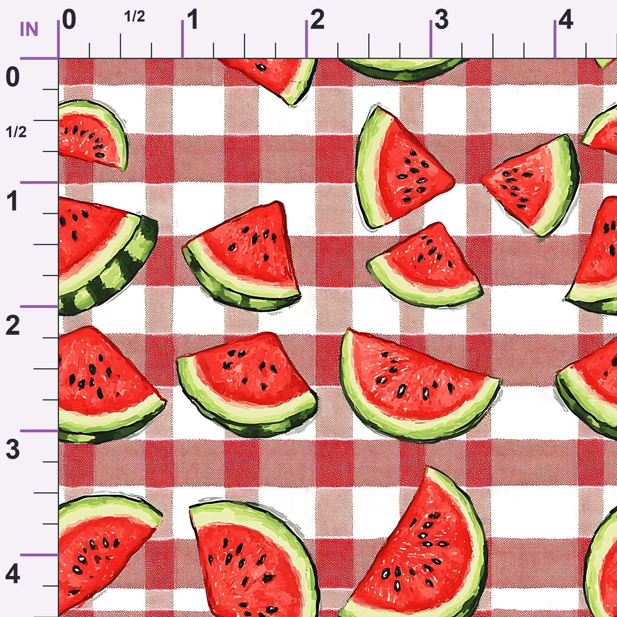 Summer Melon Slices Pattern 12 Minky Fabric