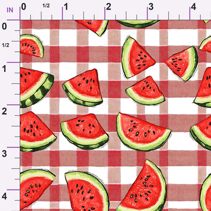 Summer Melon Slices Pattern 12 Minky Fabric