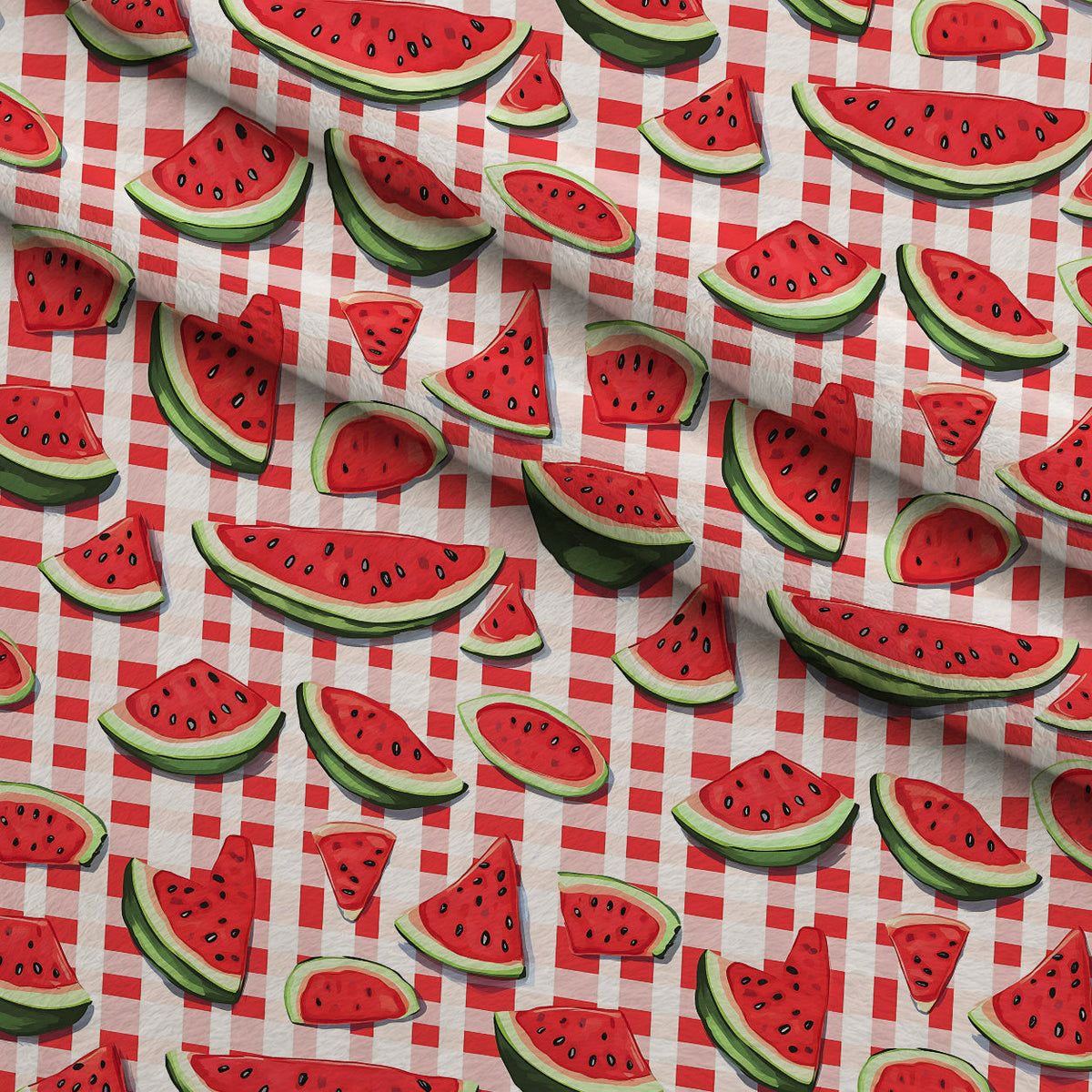 Summer Melon Slices Pattern 14 Minky Fabric