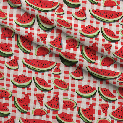 Summer Melon Slices Pattern 14 Minky Fabric