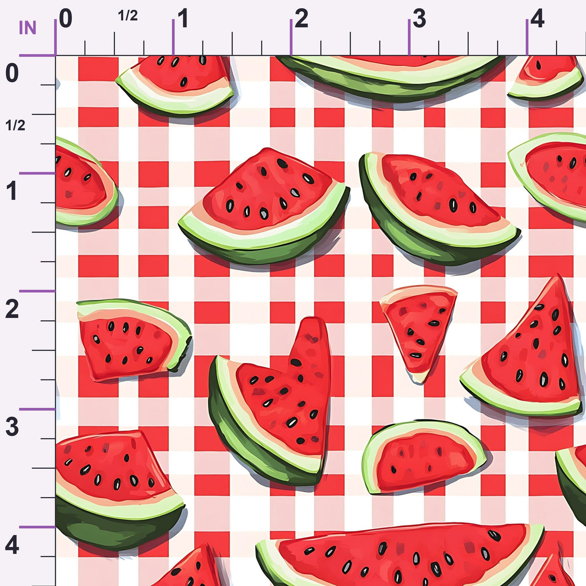Summer Melon Slices Pattern 14 Minky Fabric