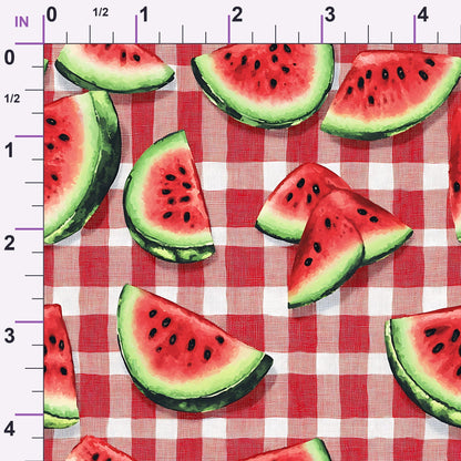 Summer Melon Slices Pattern 15 Minky Fabric